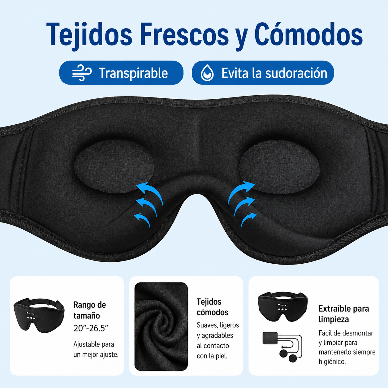 Máscara de Sueño Bluetooth